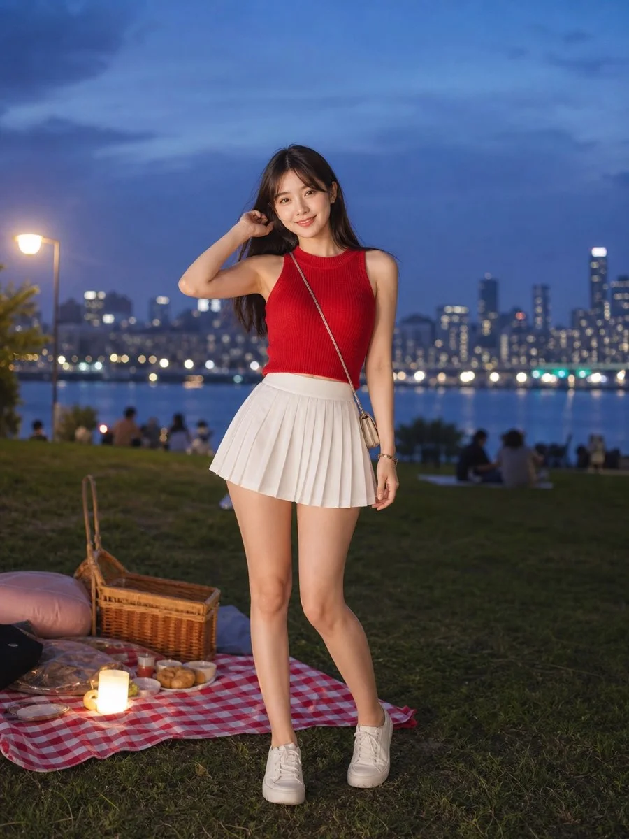 한강의 여름밤, 레드와 화이트 사진 1번째