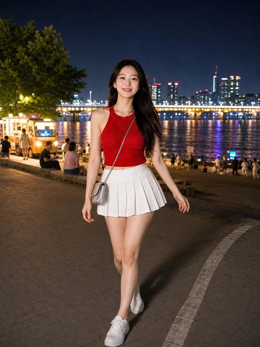 한강의 여름밤, 레드와 화이트 사진 2번째
