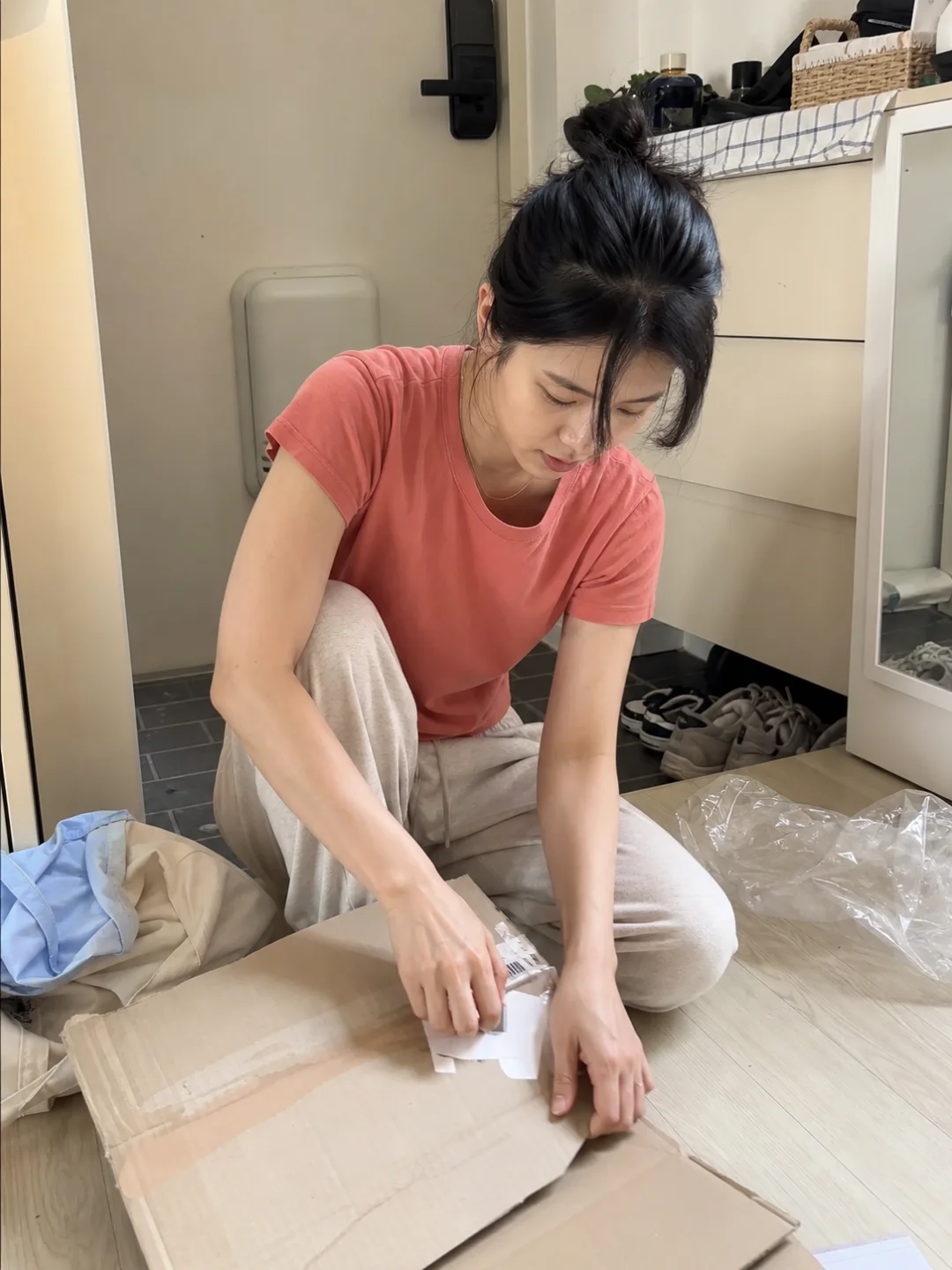 택배 상자, 반품 확인 뒤 도착한 날 접어 두세요 사진
